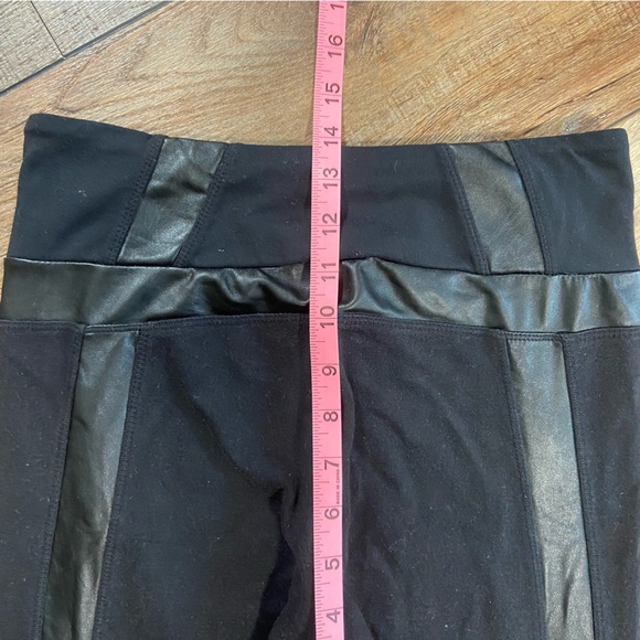 Athleta Luxe Ponte Knit and Faux Leather Pants Size Small - Picture 7 of 8